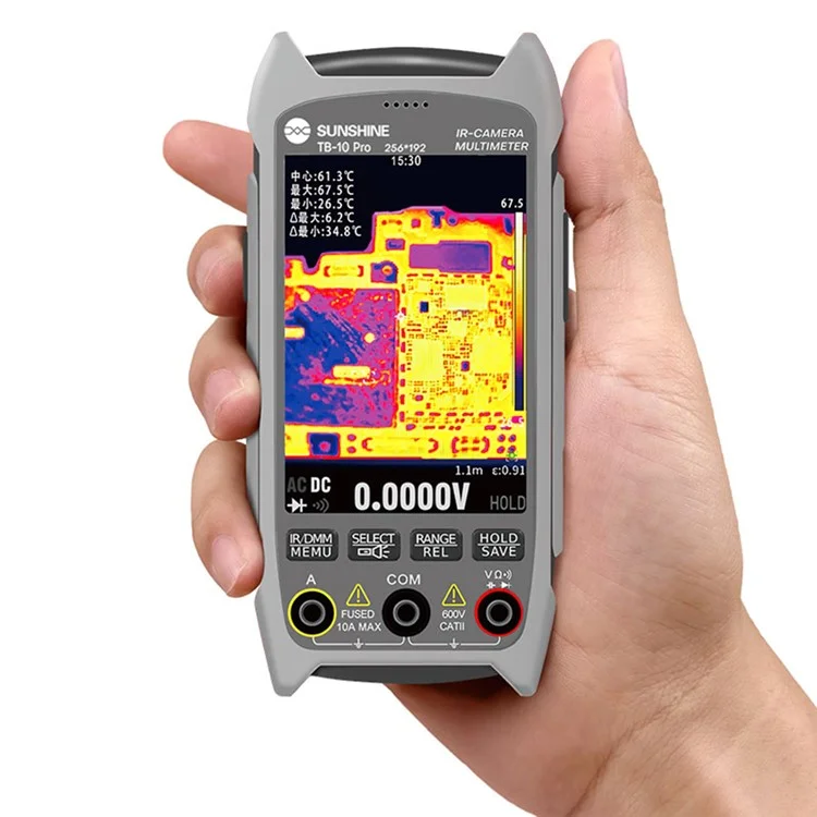 SUNSHINE TB-10 Pro Multimètre Imageur Thermique Portable avec Imagerie Infrarouge pour Réparation de Téléphone / Test de PCB