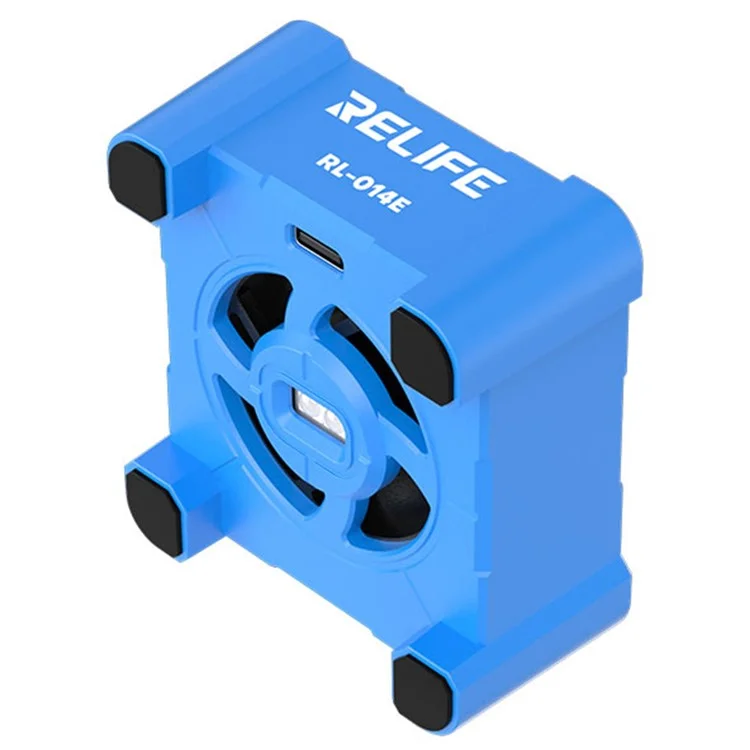 RELIFE RL-014E UV Curing Cooling Fan Smoke Exhaust Dust Display Mini Working Fan with 3-Speed Adjustment