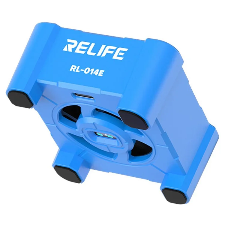 RELIFE RL-014E UV Curing Cooling Fan Smoke Exhaust Dust Display Mini Working Fan with 3-Speed Adjustment