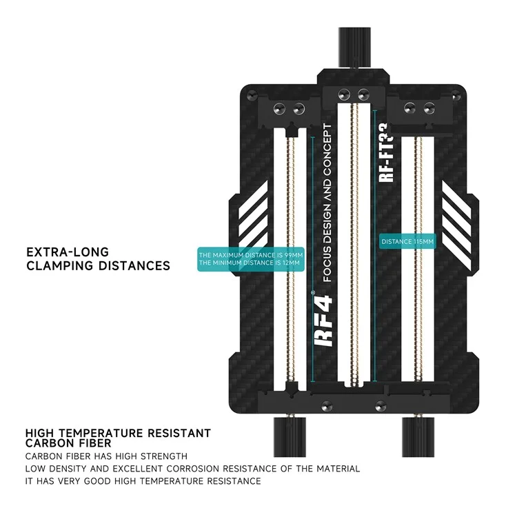 RF4 RF-FT33 PCB Repair Fixture Precision Clamp Multi-Angle Adjustable For Motherboard Maintenance