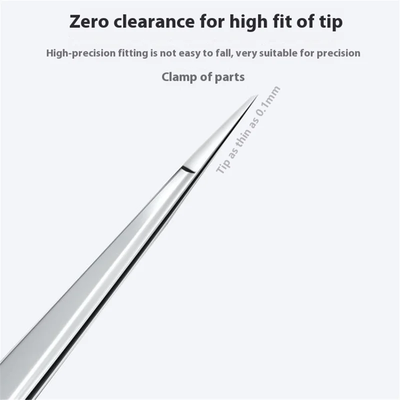 MAANT Handcrafted Tweezers Non-Magnetic Stainless Steel Tweezers Precision Polished for Repair Work - A