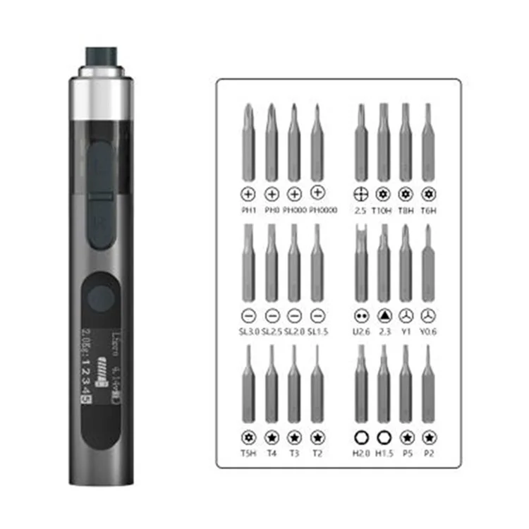 MAANT L5 Pro Tournevis Électrique de Précision Multifonction Kit d'Outils de Réparation de Smartphone avec 24 Embouts