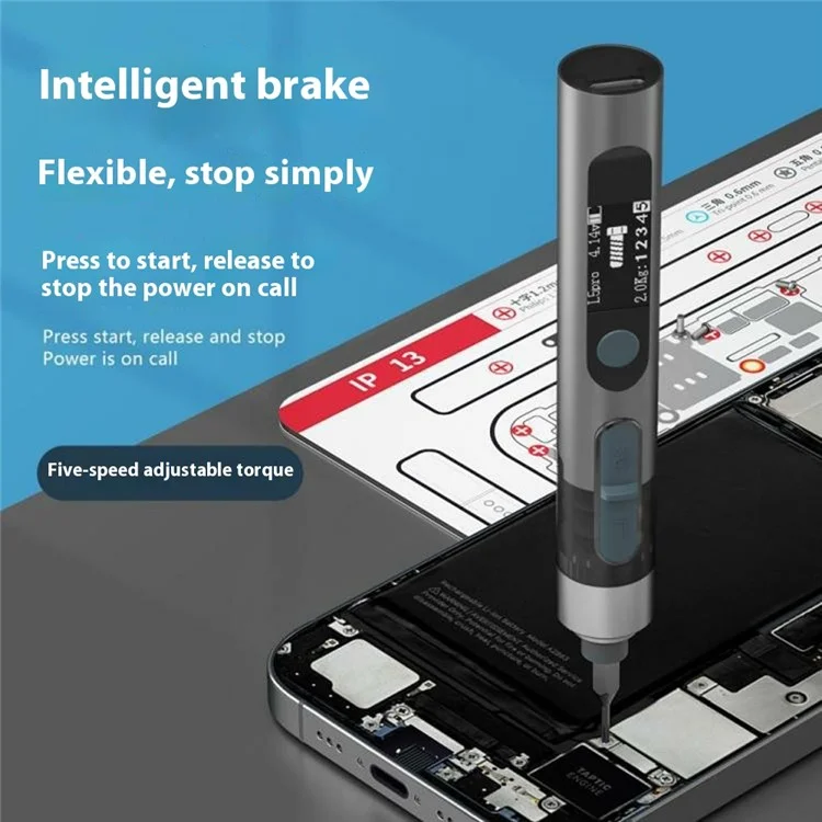 MAANT L5 Pro Tournevis Électrique de Précision Multifonction Kit d'Outils de Réparation de Smartphone avec 24 Embouts