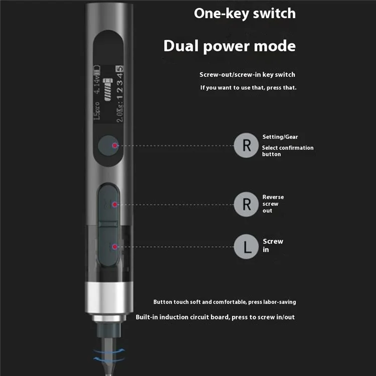 MAANT L5 Pro Tournevis Électrique de Précision Multifonction Kit d'Outils de Réparation de Smartphone avec 24 Embouts