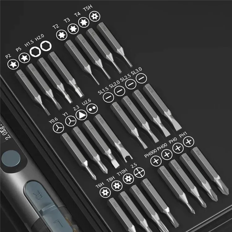 MAANT L5 Pro Tournevis Électrique de Précision Multifonction Kit d'Outils de Réparation de Smartphone avec 24 Embouts