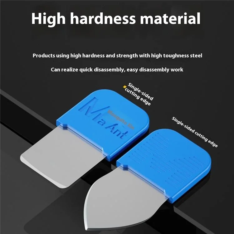 MAANT MY-118 6 in 1 Metal Steel Opening Pry Tool Ultra Thin Phone Battery Glue Removal Blade Set