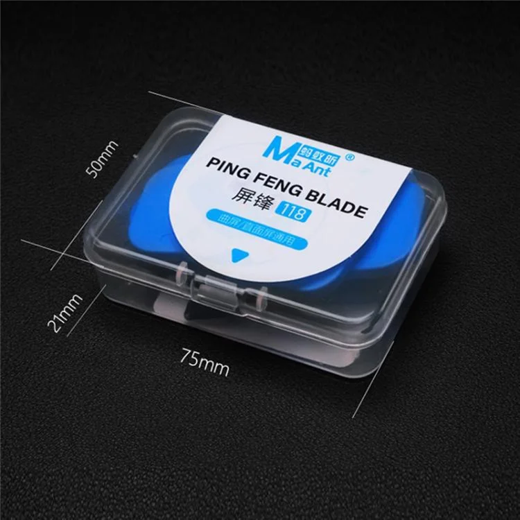 MAANT MY-118 6 in 1 Metal Steel Opening Pry Tool Ultra Thin Phone Battery Glue Removal Blade Set