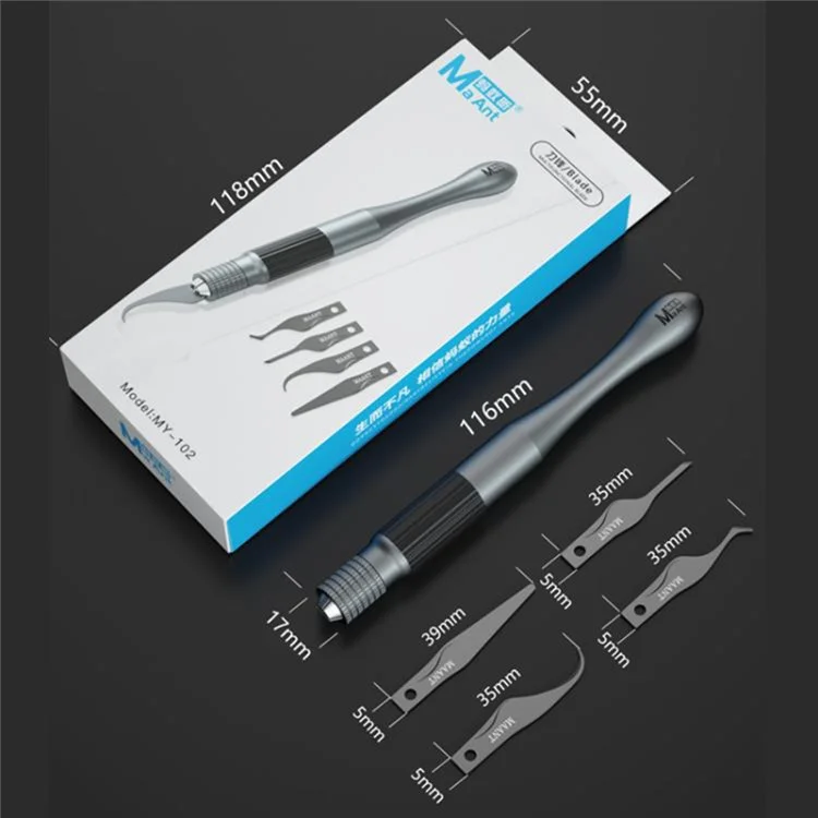 MAANT MY-102 4 In 1 Mobile Phone Motherboard Repair Tool Adhesive Scraper Remover for IC CPU Maintenance