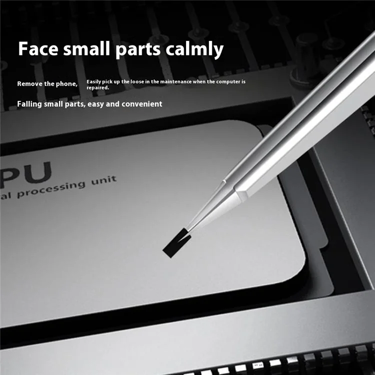 MAANT SS-A1 Stainless Steel Tweezers Non-Magnetic High Precision Jump Wire Clip for Phone Repair