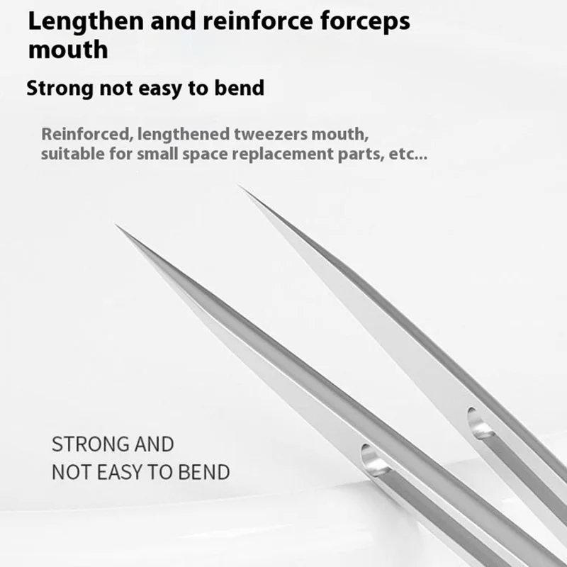 MAANT SS-A Stainless Steel Tweezers Non-Magnetic Precision Tip for Electronics Repair
