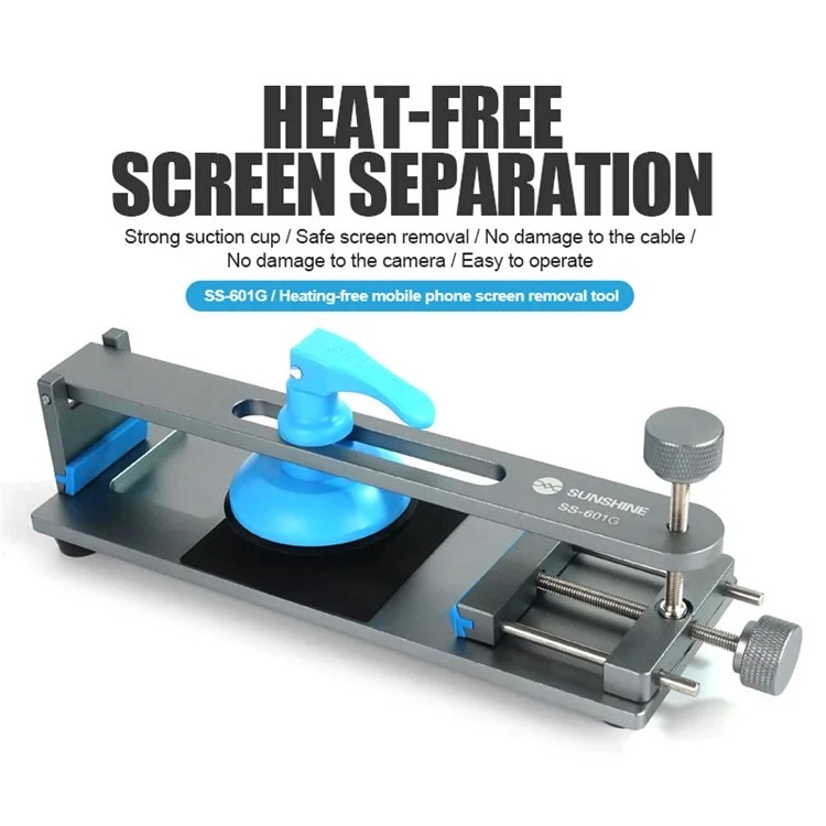 SUNSHINE SS-601G Ferramenta Separadora de Tela de Celular com 30 Peças Sem Necessidade de Calor para Remoção de Tela / Desmontagem de Tampa Traseira de Vidro