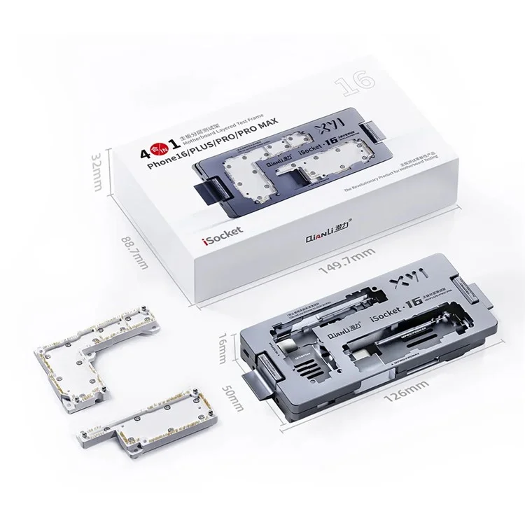For iPhone 16 / 16 Pro / 16 Plus / 16 Pro Max Motherboard Layered Test Frame Logic Board Function Testing
