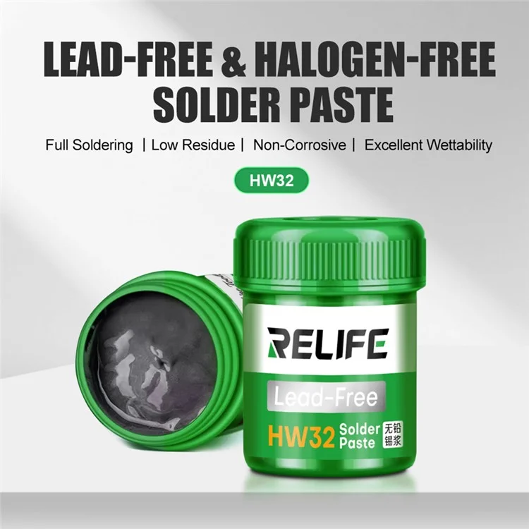 RELIFE HW32 Bleifreie Löt-Paste Ohne Reinigung für Elektronik-Reparatur und PCB-Montage