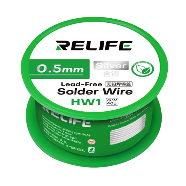 RELIFE HW1 40g Lead-free Solder Wire 0.5mm Circuit Boards Tools for Mobile Phone Appliance