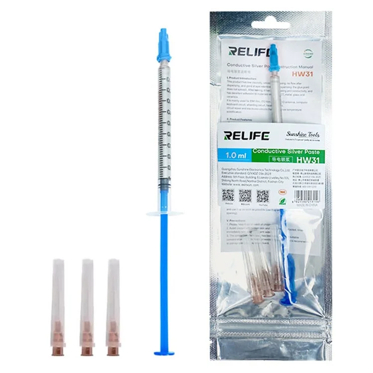 RELIFE HW31 1,0 ml leitfähige Silberpaste für Flachbandkabel Handyreparatur