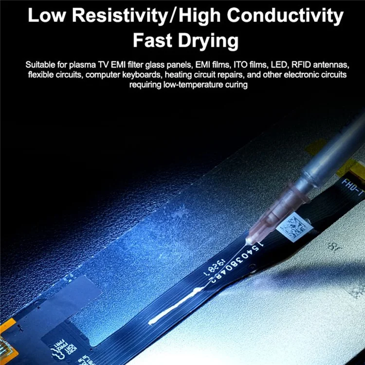 RELIFE HW31 1,0 ml leitfähige Silberpaste für Flachbandkabel Handyreparatur