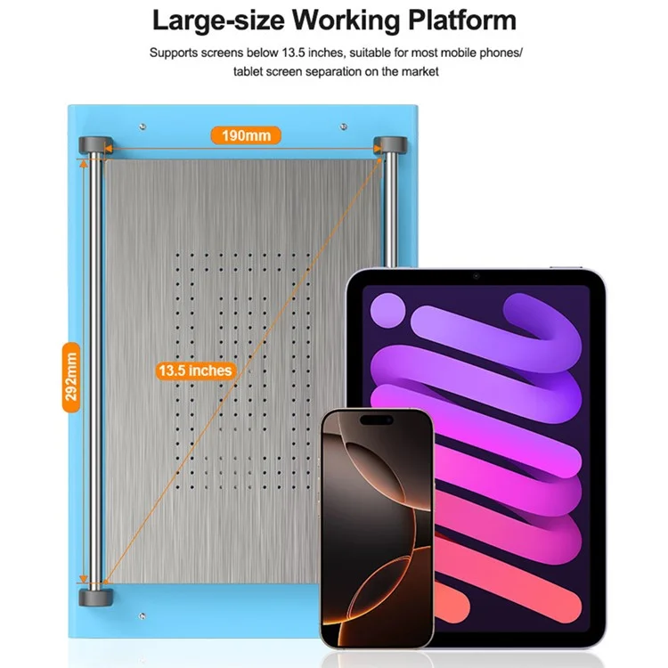 Machine SUNSHINE S-918R pour séparation d'écran LCD de téléphone - Appareil de réparation pour retirer et changer le verre LCD - Prise EU