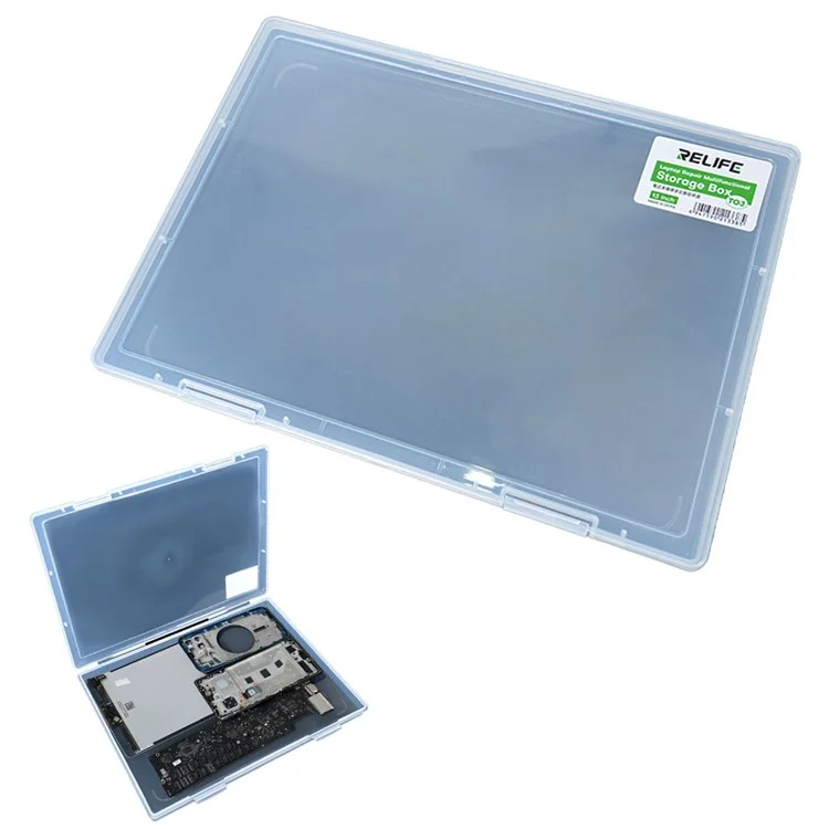 RELIFE TO3 Scatola di riparazione laptop 13 pollici Tablet Telefono Riparazione Scheda madre Viti Chip Organizer