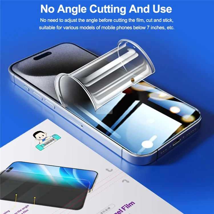 SUNSHINE 25PCS UV-2 Screen Protector No Angle Privacy PET Film for Phones Watches AirPods Cameras