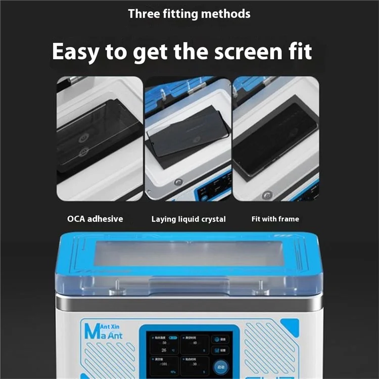 MAANT SU7 Mobile Phone Repair Tool Curved Screen Pressure Bonding Bubble Removal Machine - UK Plug