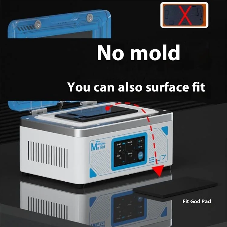 MAANT SU7 Mobile Phone Repair Tool Curved Screen Pressure Bonding Bubble Removal Machine - UK Plug