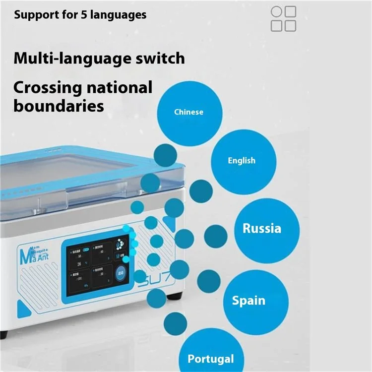 MAANT SU7 Mobile Phone Repair Tool Curved Screen Pressure Bonding Bubble Removal Machine - UK Plug
