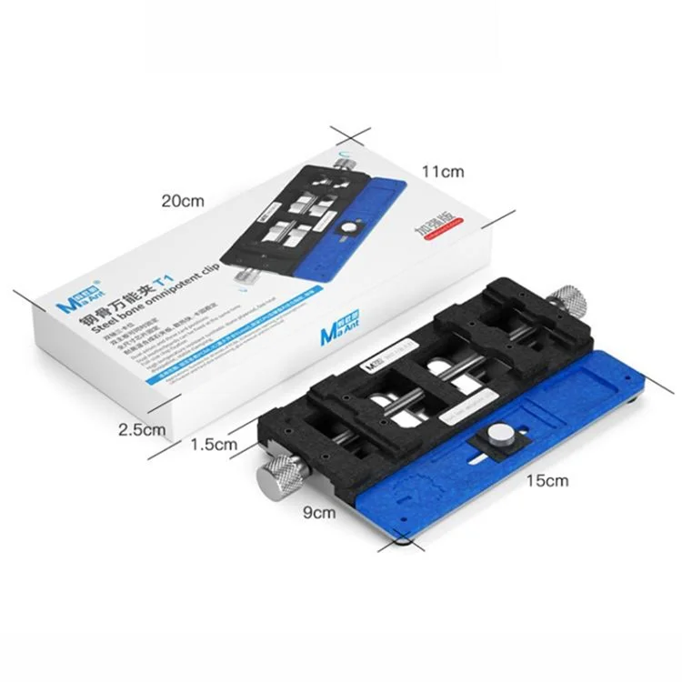 MAANT T1 Ferramenta de Fixação Universal para Reparo de Telefone com Estrutura de Aço de Dois Eixos para Placa-Mãe / CPU / Chip de IC