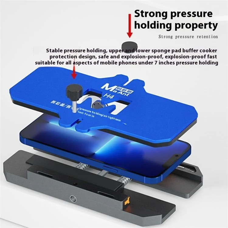 Kit de Fixação para Reparo de Celular MAANT H4 - Suporte de Tela com Vedação Hermética para Manutenção de Dispositivos Móveis