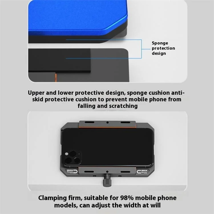 Suporte de Fixação MAANT H4 para Reparo de Celular - Ferramenta de Montagem Lateral para Manutenção de Smartphone / Remoção de Bateria / Desmontagem