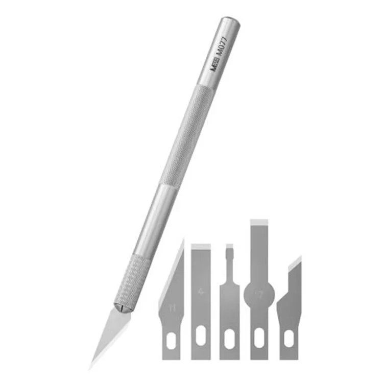 MAANT M077 Trousse d'outils de réparation 6-en-1 Retrait de couvercle arrière / Grattoir / Couteau de bricolage pour l'entretien des appareils mobiles