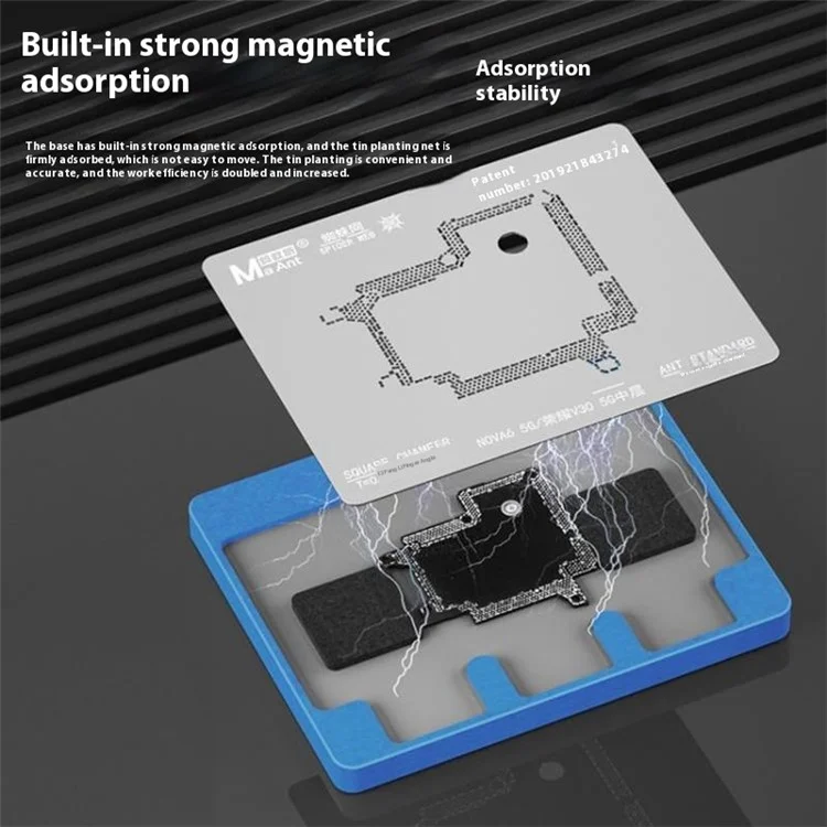MAANT C2 Plataforma Universal de Soldadura de Estaño para Reparación de Placa Base de CPU con Base Magnética para Mantenimiento de Teléfonos
