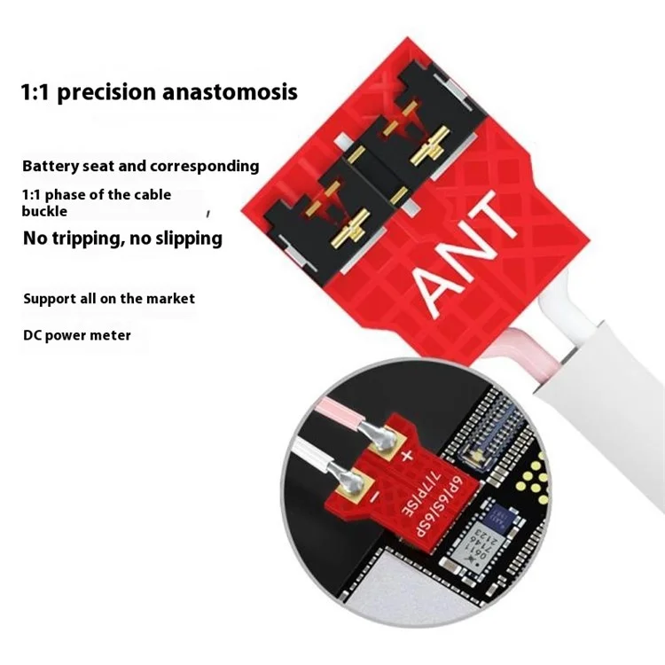 MAANT M076 Câble de mise en marche pour iPhone 6-16 Série Câble de démarrage de téléphone portable Connecteur de batterie à connexion rapide