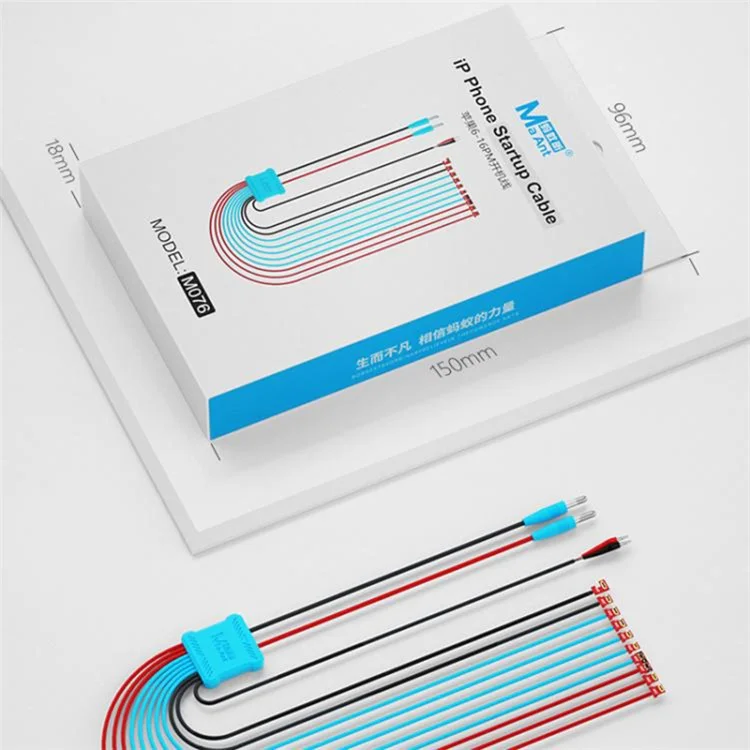 MAANT M076 Câble de mise en marche pour iPhone 6-16 Série Câble de démarrage de téléphone portable Connecteur de batterie à connexion rapide