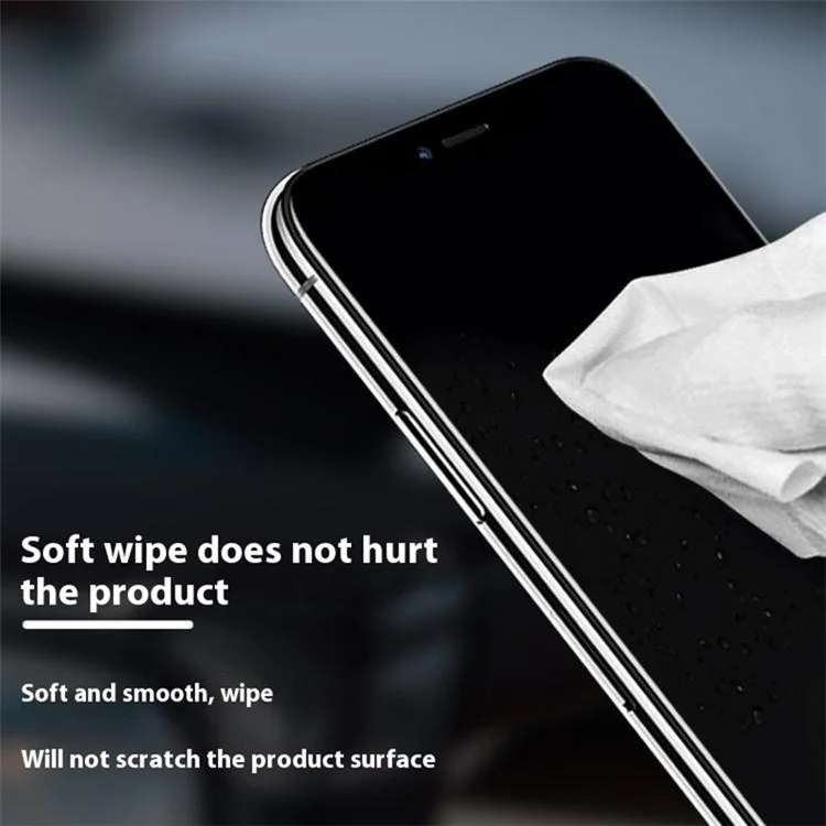 MAANT 50Pcs / Pack Microfiber Dust-Free Cleaning Cloths Ultra Fine Fiber for Electronic Devices