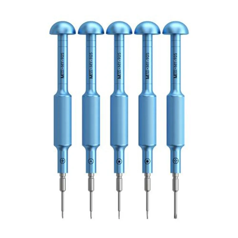 MAANT MY-905 5-teiliges Präzisions-Schraubendreher-Set mit rutschfestem Griff für Handyreparatur / Maintenancearbeiten