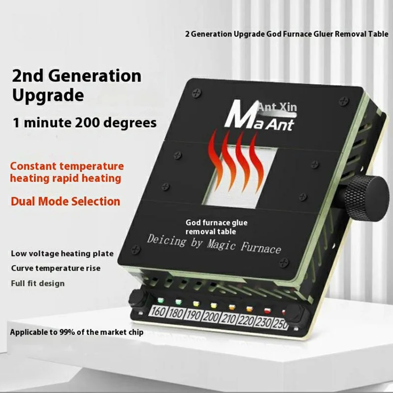 MAANT SL-2 Plateforme de Dessoudage avec Régulation de Température pour Puce CPU de Téléphone Mobile et Retrait de Colle