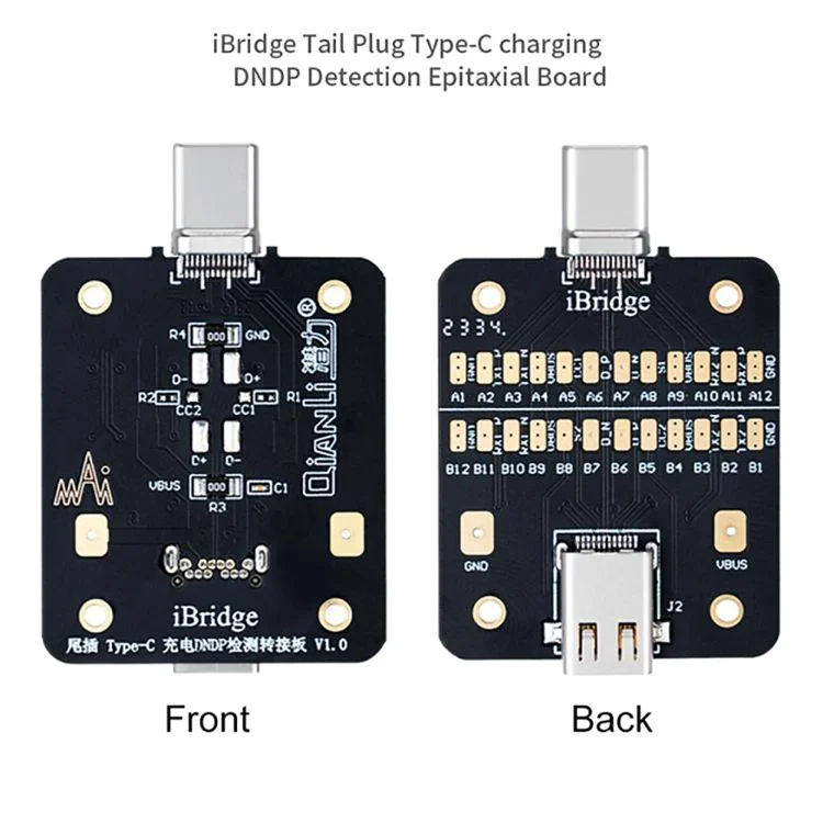 QIANLI iBridge Tail Plug Type-C Charging DNDP Detection Epitaxial Board
