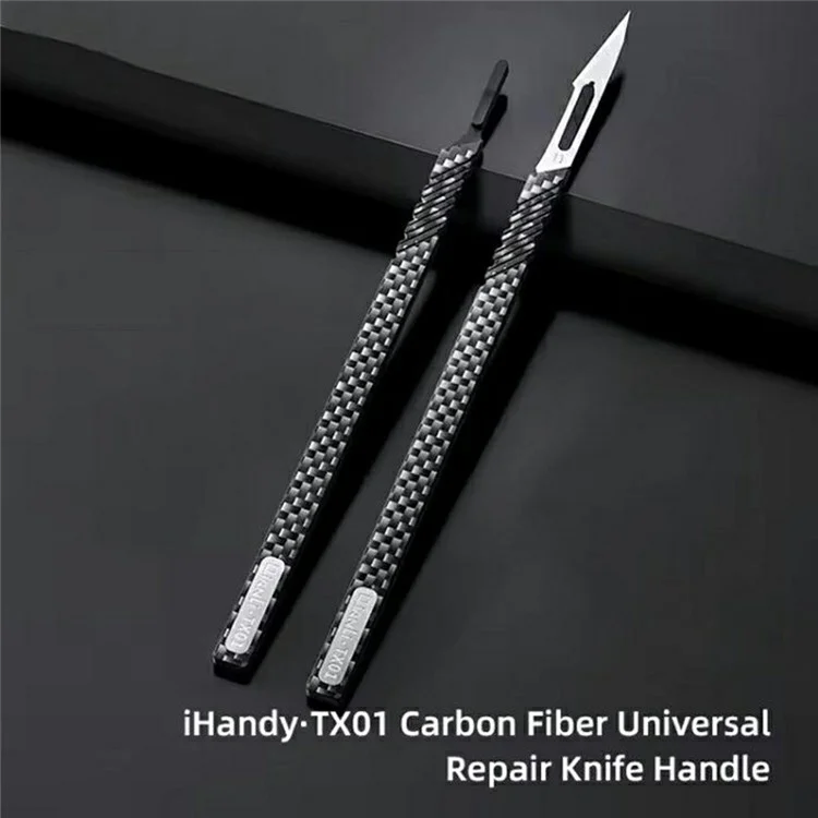 QIANLI TX01 For Electronics Ergonomic Design Carbon Fiber Non Magnetic Anti Static Universal Repair Knife Handle