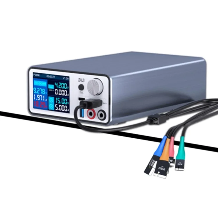 AIXUN P2408 Intelligentes stabilisiertes Netzteil für iPhone Android Schnellladenerkennungs-DC einstellbar 24V / 8A - EU-Stecker
