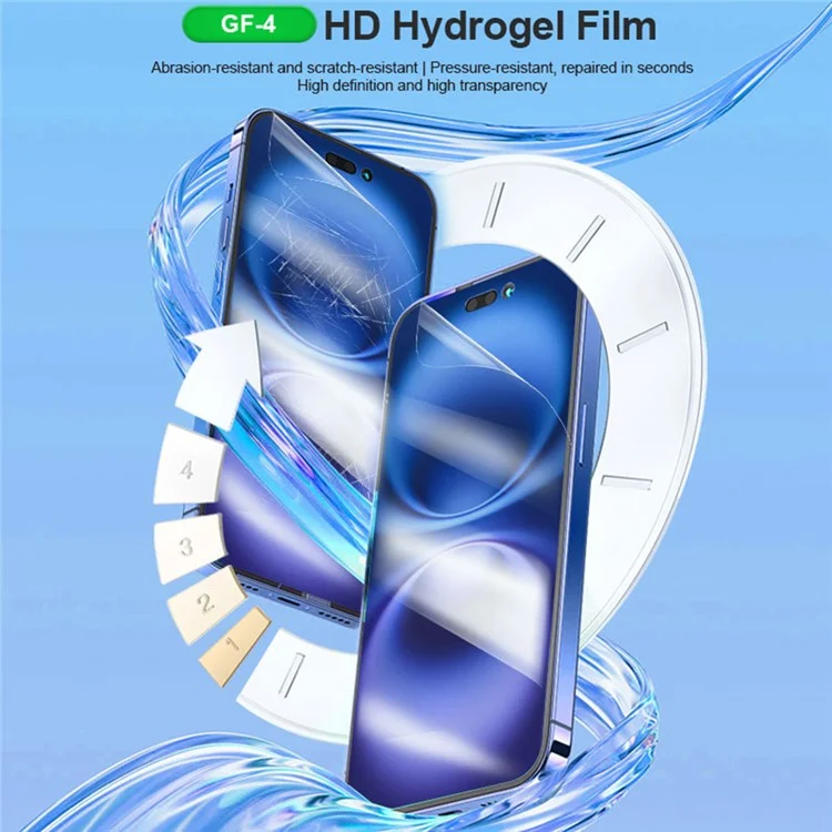 Protetor de Tela Hidrogel RELIFE GF-4 50 Unidades - Película Protetora Autorreparável em HD para Celulares, Resistente a Pressão