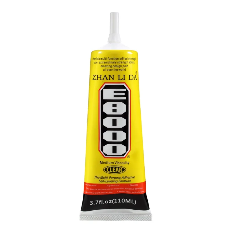 ZHANLIDA E8000 110ml Clear Adhesive Sealant Glue for DIY Diamond Clothes Shoes Phone Border Glue [MSDS Certification]