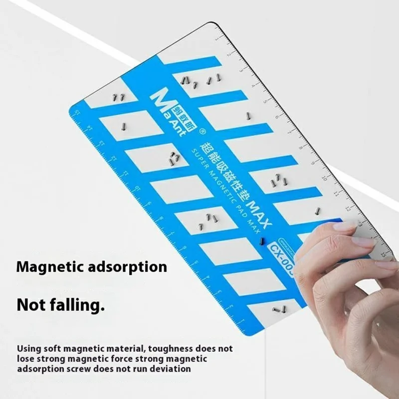 MAANT XC-003 Tappetino Magnetico Organizzatore di Viti Anti-Caduta con Scala di Misurazione