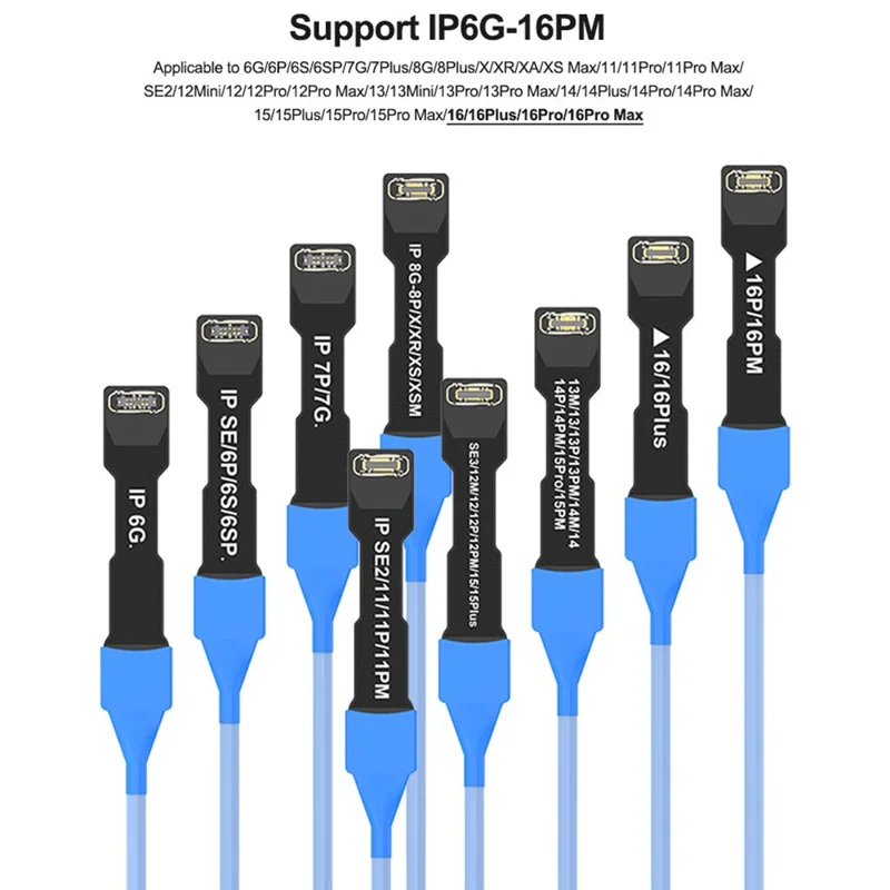 SUNSHINE SS-905 SE Battery-Free Power-On Test Cable for iPhone 6 - 16 Pro Max Series Flexible FPC Cable, Boot Test Line