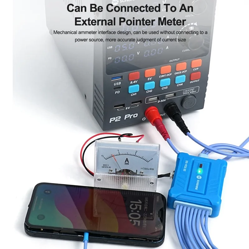 SUNSHINE SS-905 SE Battery-Free Power-On Test Cable for iPhone 6 - 16 Pro Max Series Flexible FPC Cable, Boot Test Line