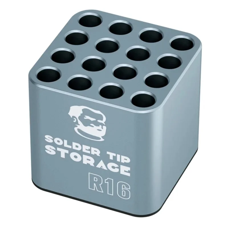 MECHANIC R16 Soldering Iron Tip Storage Box for C115 / C210 / C245 / T12 16 Slots Soldering Iron Tip Organizer