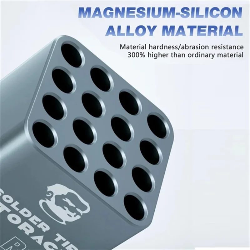 MECHANIC R16 Soldering Iron Tip Storage Box for C115 / C210 / C245 / T12 16 Slots Soldering Iron Tip Organizer