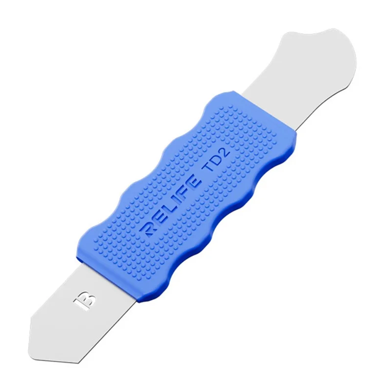RELIFE TD2 Multifunctional Disassembly Tool for Phone Repair Precision Forged Bendable Steel with Non Slip Silicone Cover - A