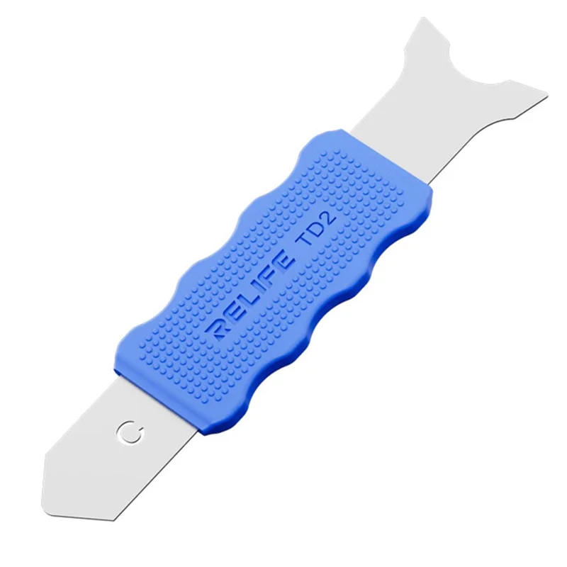 RELIFE TD2 Multifunctional Disassembly Tool for Phone Repair Precision Forged Bendable Steel with Non Slip Silicone Cover - A