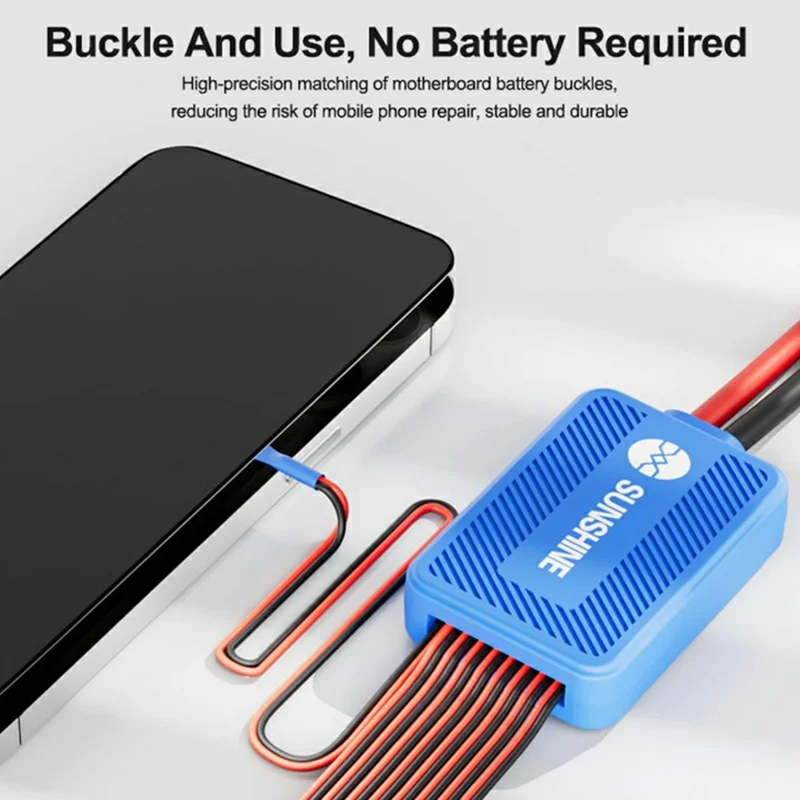 SUNSHINE SS-905K для iPhone 6 - iPhone 16 Pro Max Кабель для проверки питания и ремонта телефона с управлением загрузкой и силиконовой линией