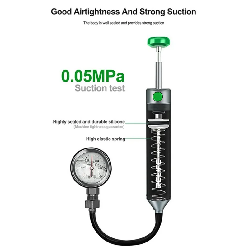 RELIFE RL-084 Pro Aluminum Alloy Desoldering Gun Strong Suction Automatic Rebound for Electronics Repair